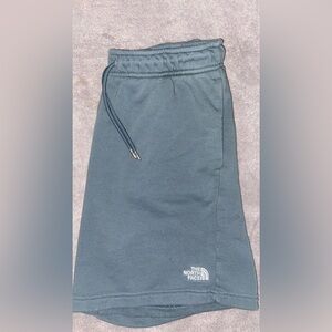 The North Face sage green/blue men’s sweat shorts